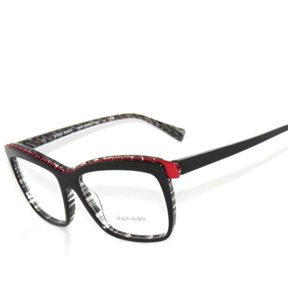 Alain Mikli 2018 4249 54 Black Gray Red Eyeglasses Frame